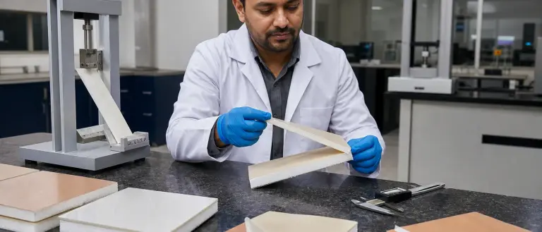 Industrial PSA lamination quality control review on foam and film assemblies.