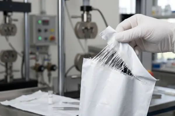 High-speed envelope sealing station applying adhesive before compression and flap closing.