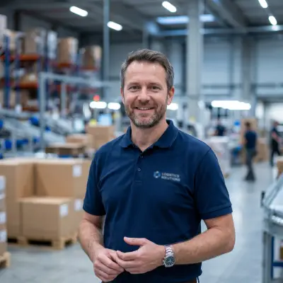Packaging engineer reviewing tear-tape easy-open performance on a corrugated shipper.